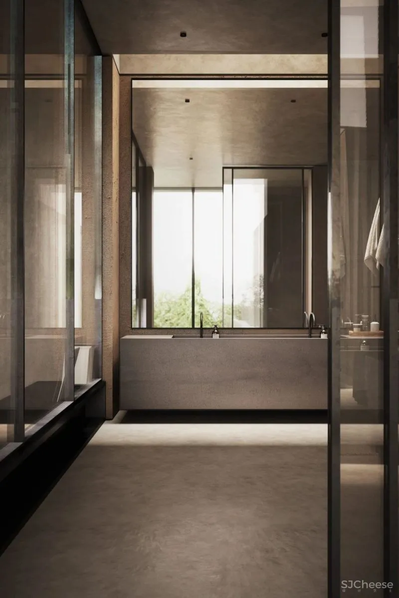 大地色极简别墅，不一样的格调