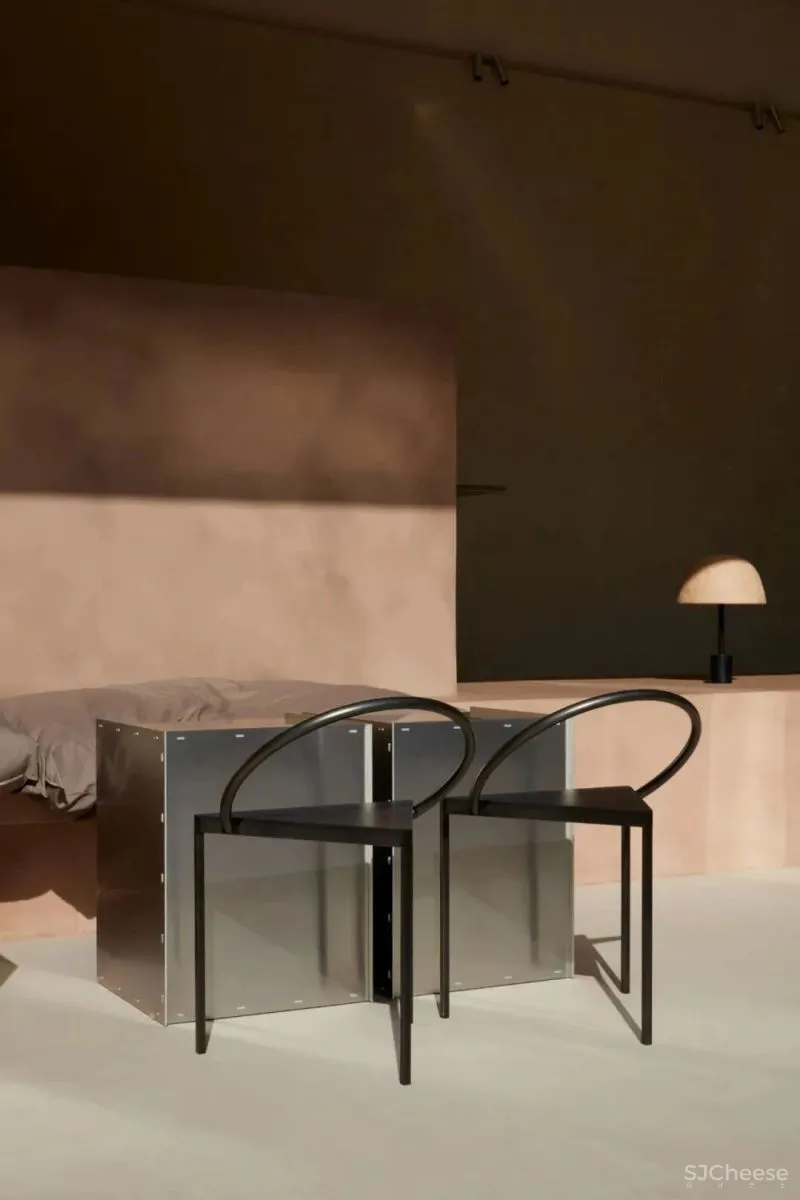 粉红色的石膏柜台,清新自然,现代感与田园风格完美融合