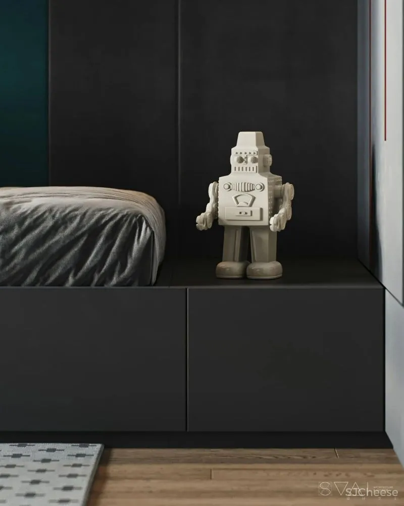 90㎡黑色沉稳，豪宅范儿十足