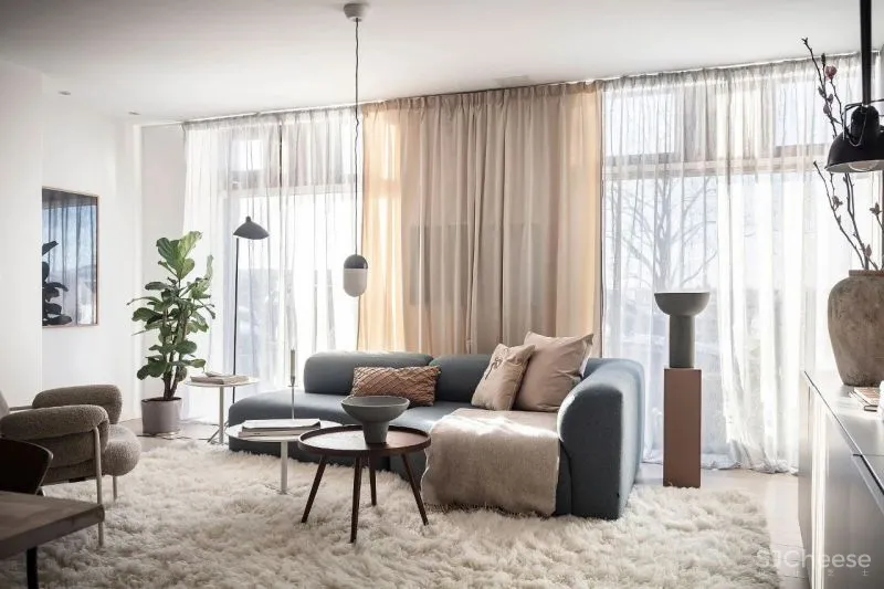 60㎡温柔知性的美,瑞典单身女子公寓