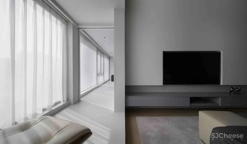 两户改一户,构造简致生活大平层︱辰佑设计