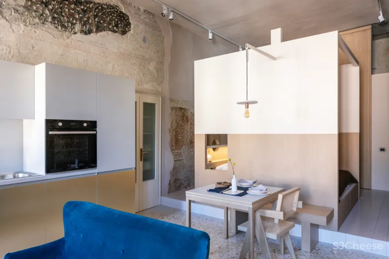 36㎡ 一室一厅,功能区隔而不断,更显通透空间感