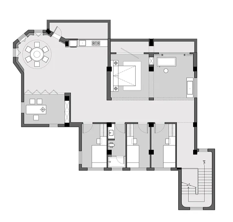 也间设计 × 摄影空间:空间中的白月光