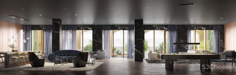 带阿斯顿马丁套房的公寓，样板房公开，高级黑才有这么酷酷的高级感