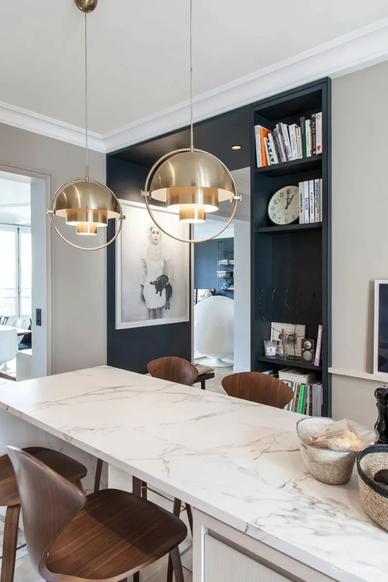 鲜明色彩对比,演绎全新法式空间