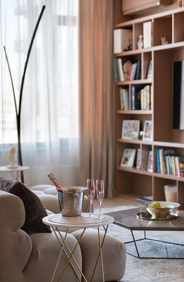 将并不算宽敞的公共区域塞的满满当当,没想到还如此好看!