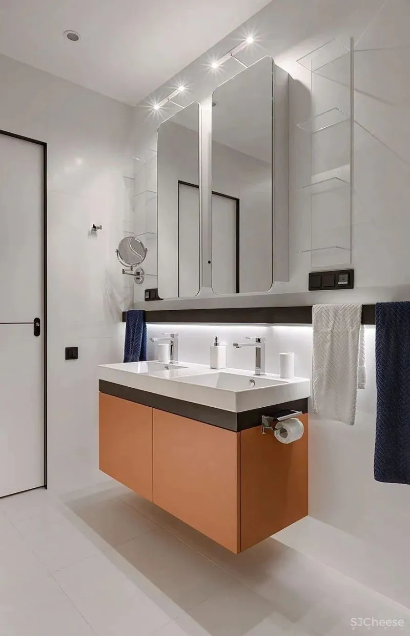 现代风二居室,墙面这样做储物好看又实用