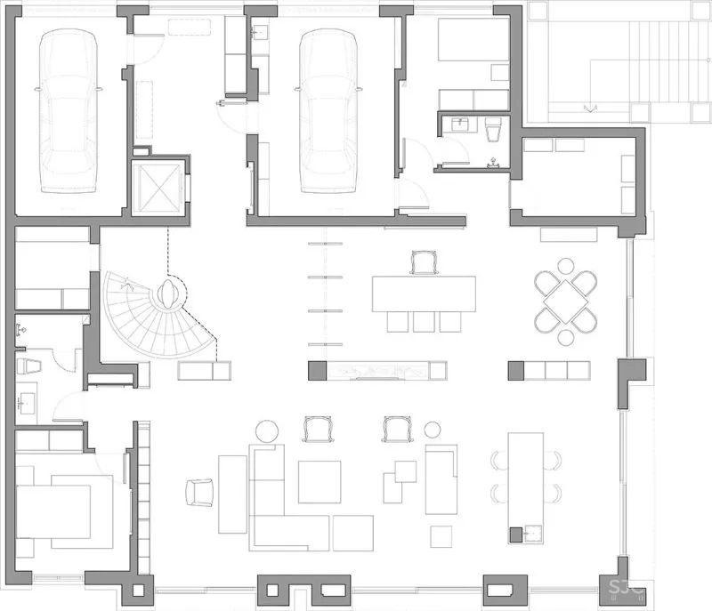 上海亦鉴设计 刘宏 760m² 极简别墅,精神走向自由!
