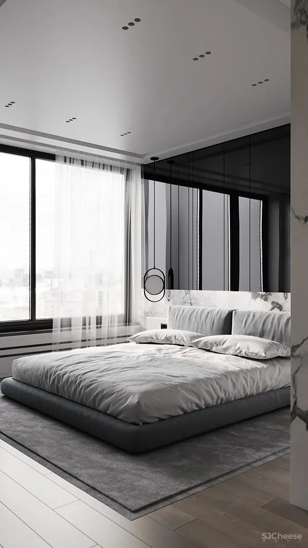 质感黑白灰公寓,释放简约而高雅的魅力!