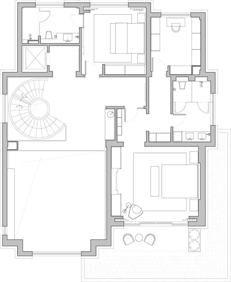 上海亦鉴设计 刘宏 760m² 极简别墅,精神走向自由!