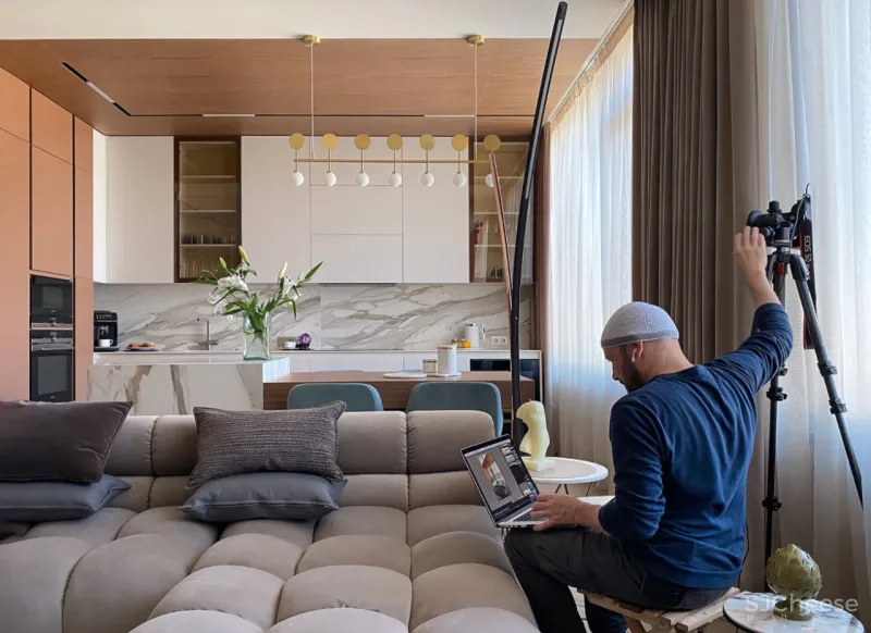 将并不算宽敞的公共区域塞的满满当当,没想到还如此好看!