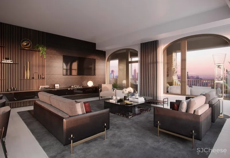 带阿斯顿马丁套房的公寓，样板房公开，高级黑才有这么酷酷的高级感