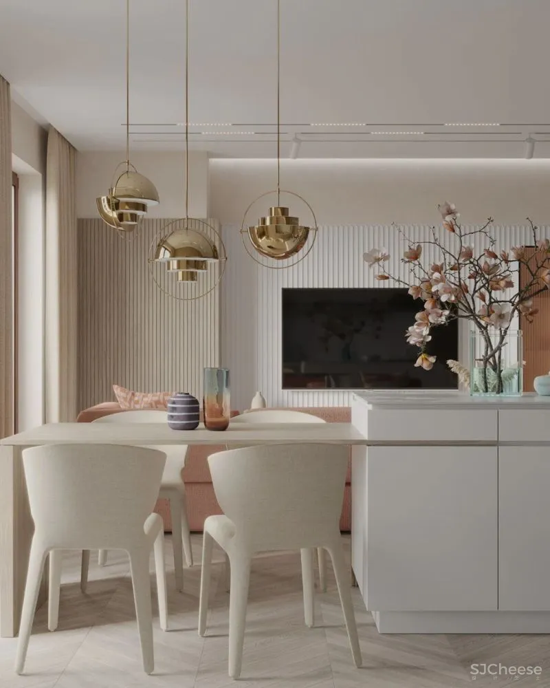 粉色 亚麻色,藏在公寓里的温润细腻!