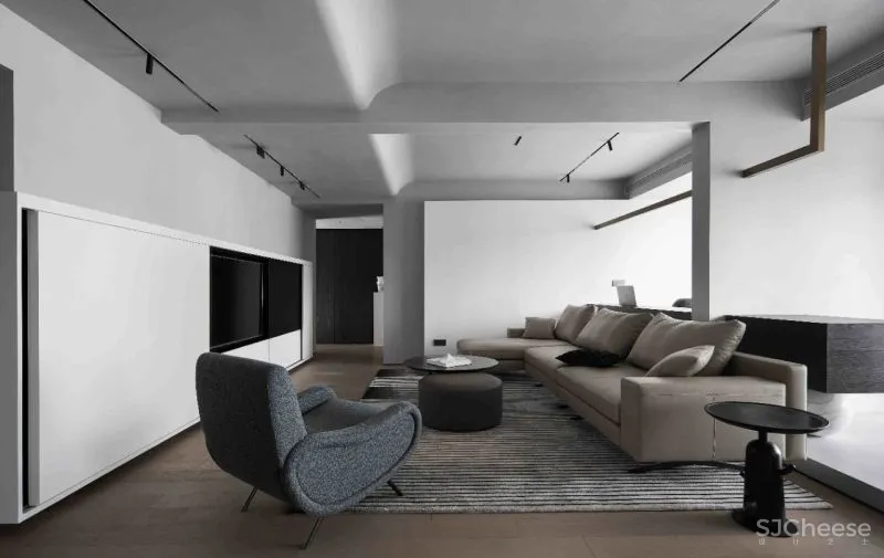 两户改一户,构造简致生活大平层︱辰佑设计