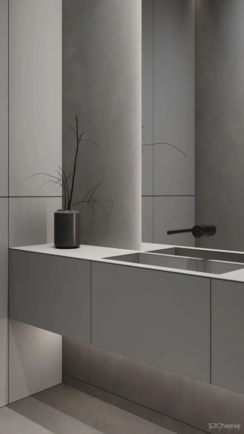 高级灰公寓,卧室这样布局太有个性!