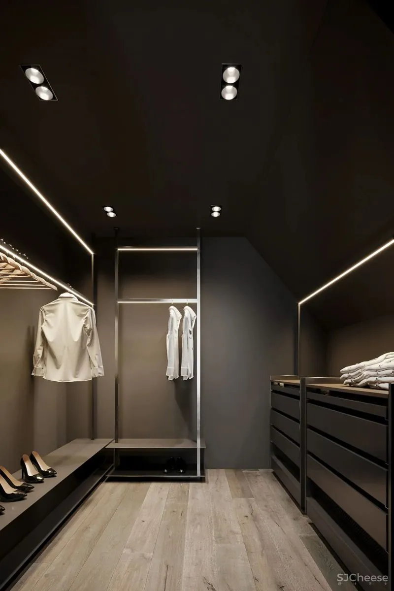 高级灰复式公寓,混凝土这么用简单又大气