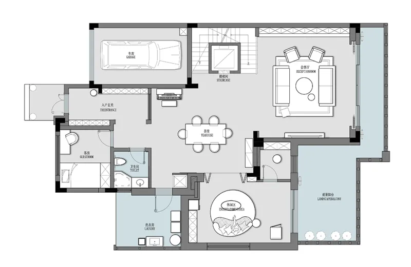 余颢凌：650㎡私人别墅，空间之境，与自然为邻！