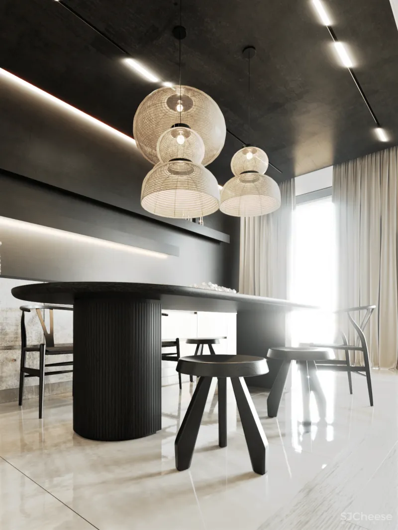 Muka Design 280㎡精致大平层,奢华不失温暖