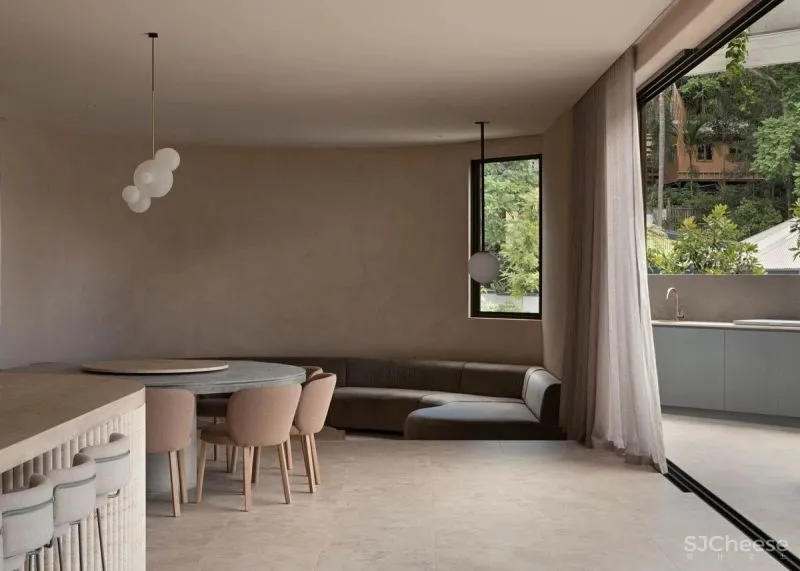 拱形环绕的简约大宅,宅家就能开启度假模式!