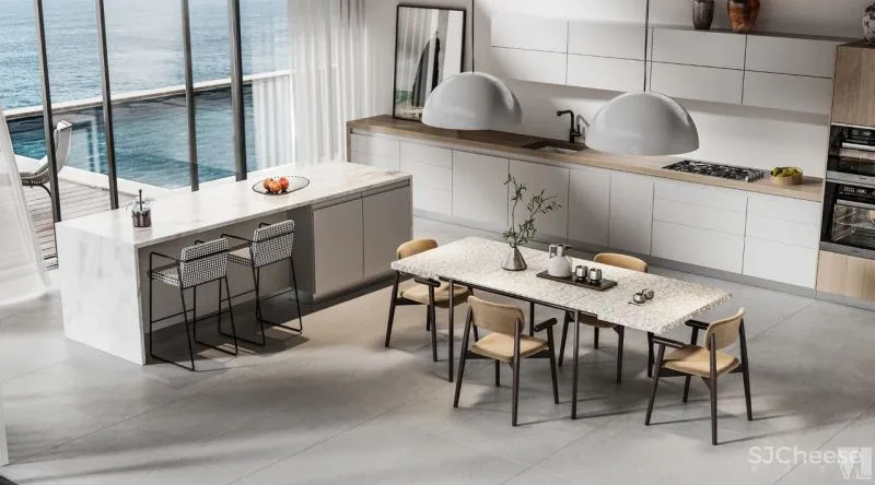 素雅现代的海滨别墅,通透