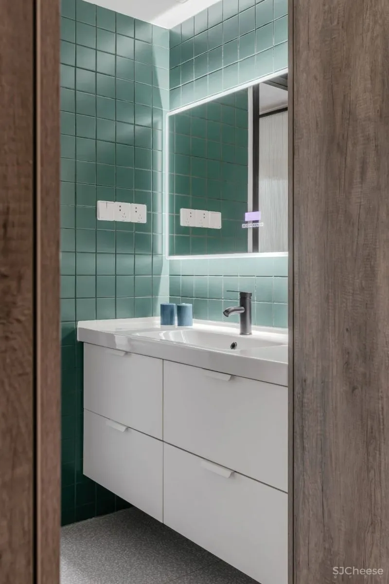 豆绿浅粉 蜂蜜色,折衷主义现代格调 禄本设计