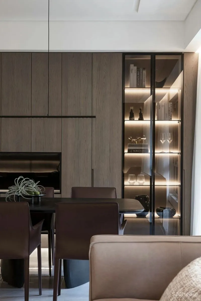 180㎡简约大平层，温和质感的湖畔住宅 南筑设计