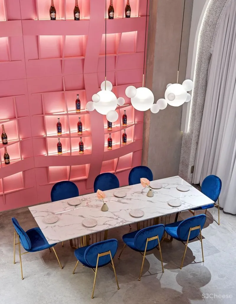 Lenz Architects 159㎡ 粉色餐厅设计