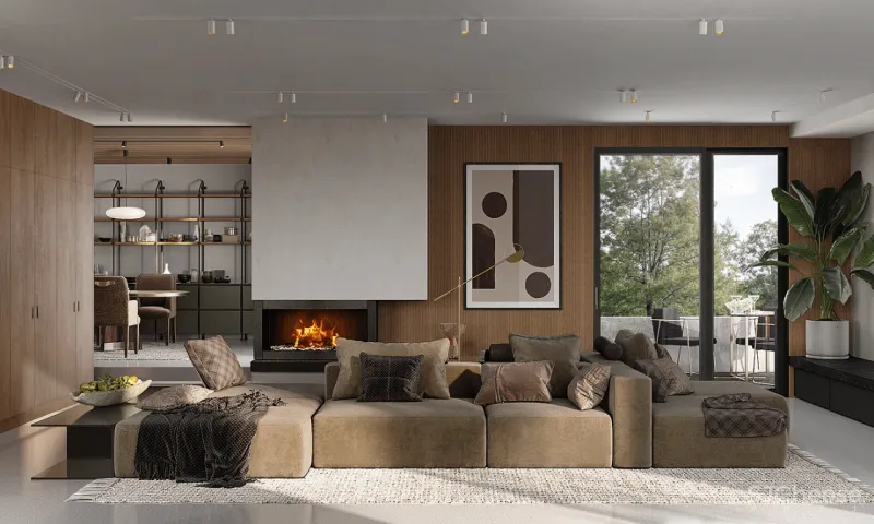 305㎡简约顶层公寓,轻奢之家!