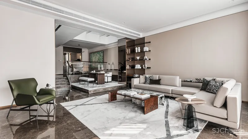 艺居设计:450㎡气质别墅,会呼吸的人居美学空间!