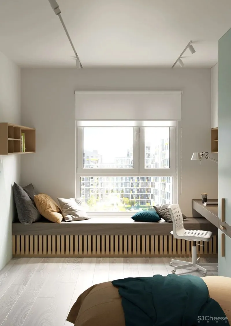 48㎡ 二室一厅高级灰,这样设计空间更显大!