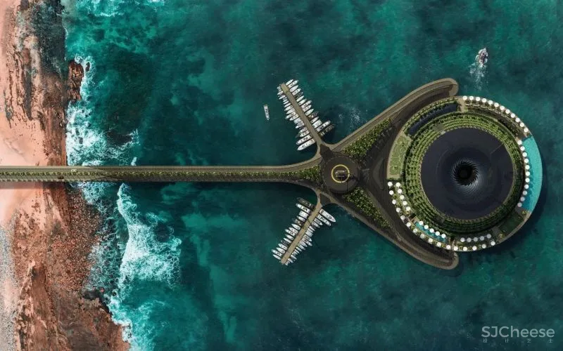 能在海上转动的五星级酒店,这概念设计超乎想象!