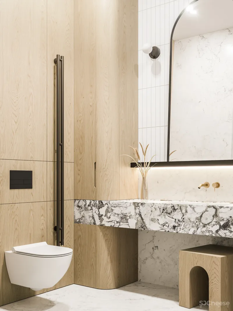 90㎡ 两室一厅,拱形元素的时尚应用,清爽又个性!