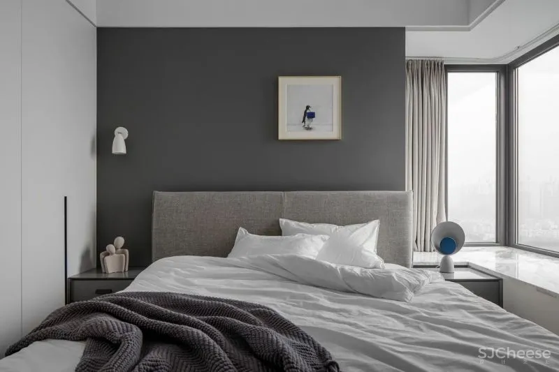 皇家蓝与爱马仕橙,极简空间的时尚活力感 宏福樘设计