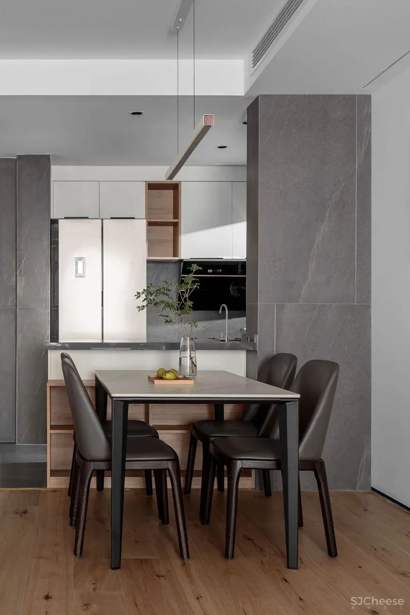 皇家蓝与爱马仕橙,极简空间的时尚活力感 宏福樘设计