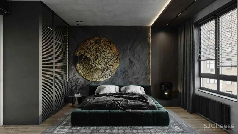 90㎡黑色沉稳，豪宅范儿十足