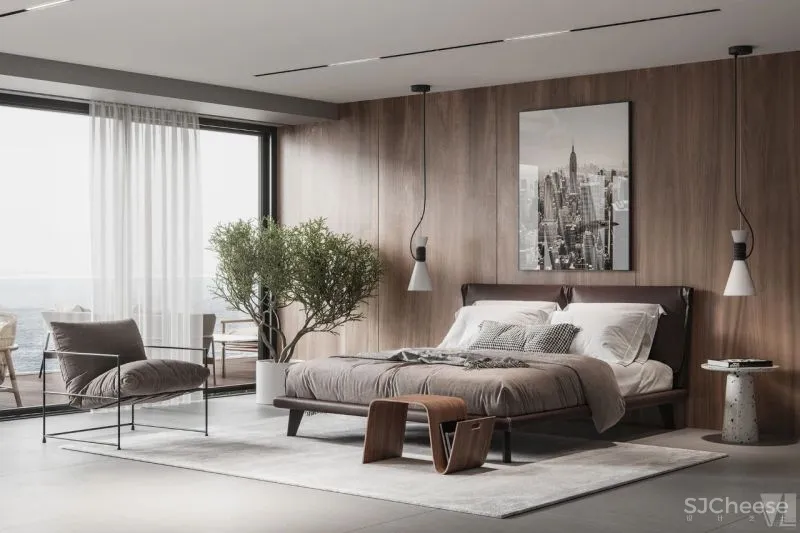 素雅现代的海滨别墅,通透