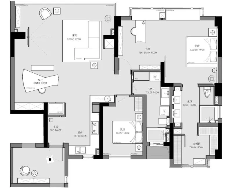 阳台与客厅打通一体化,这是我看到最喜欢的设计