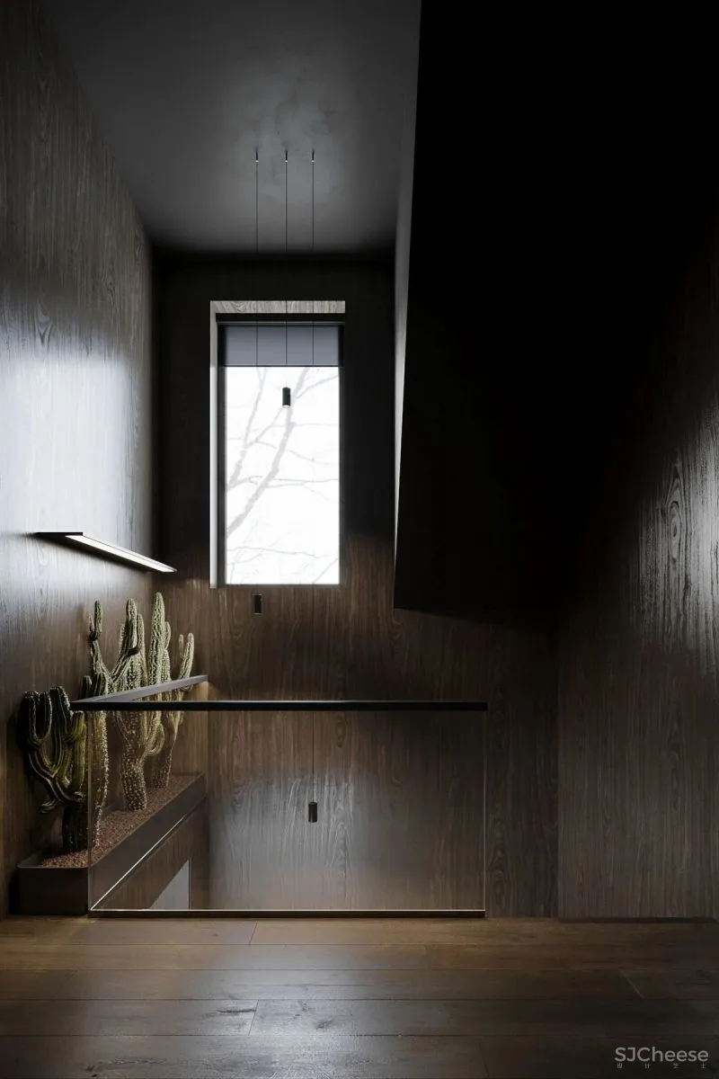 高级灰复式公寓,混凝土这么用简单又大气