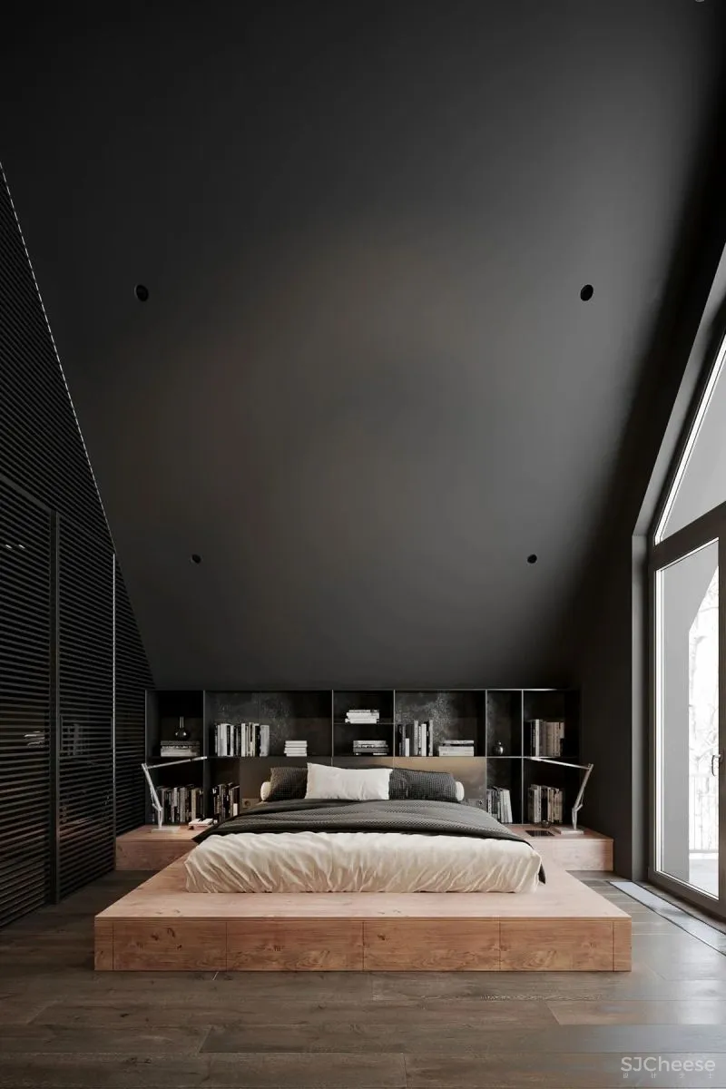 高级灰复式公寓,混凝土这么用简单又大气