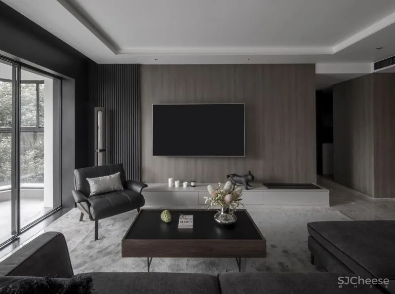 空间连通却互不干扰,全屋隐形收纳,上海190㎡大平层到底什么样?