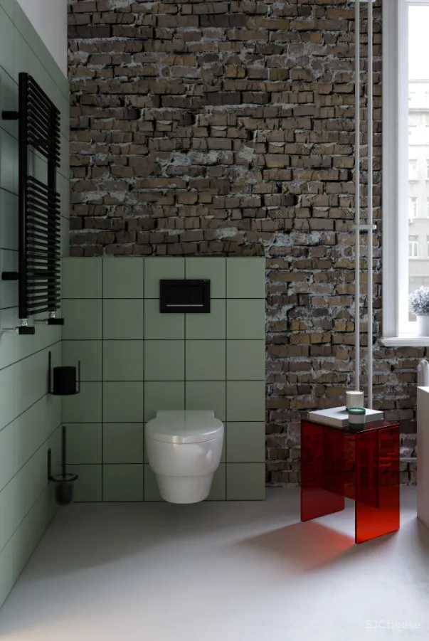 三个拱形门通往三个天地,一张双人床斜放在客厅!