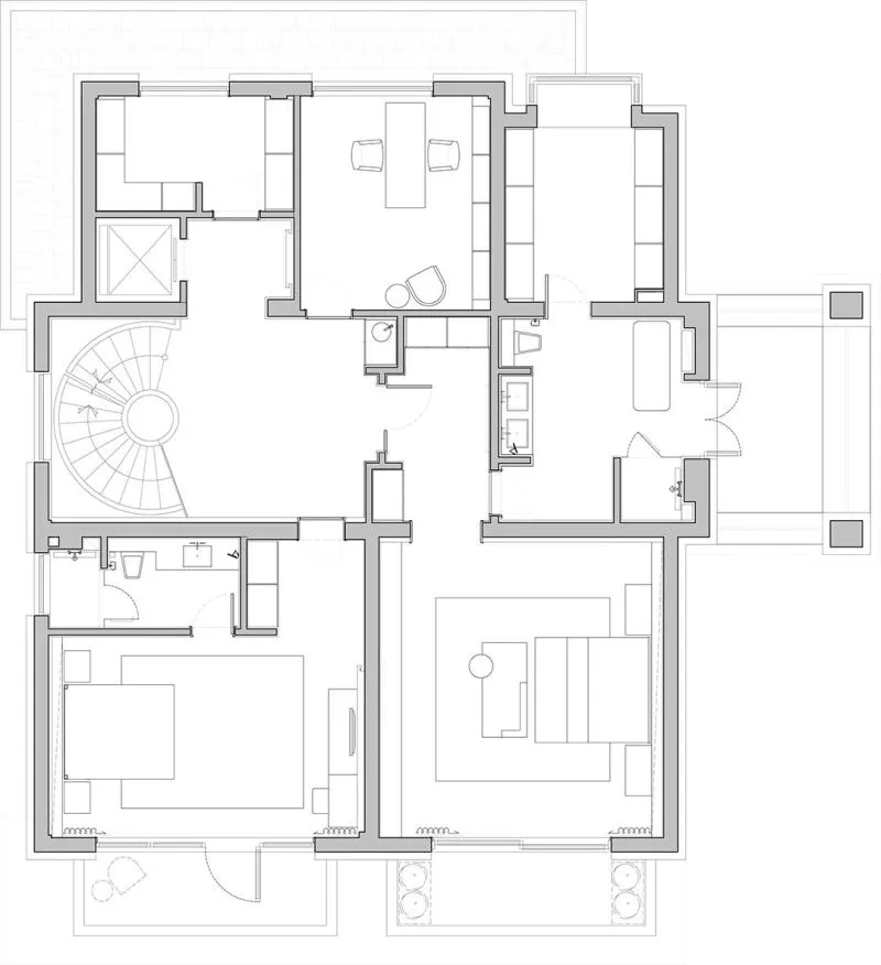 上海亦鉴设计 刘宏 760m² 极简别墅,精神走向自由!
