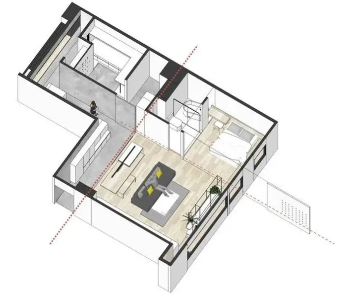 她买下低层高90㎡老房,74w造出极致纯净白色家,独自和收养的狗狗同住!