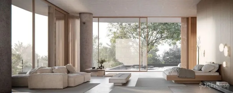 超低调的日式极简豪宅，美得如此清新脱俗！