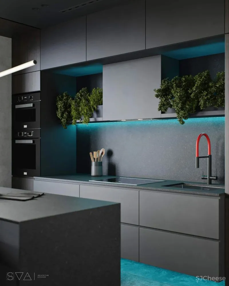 90㎡黑色沉稳，豪宅范儿十足