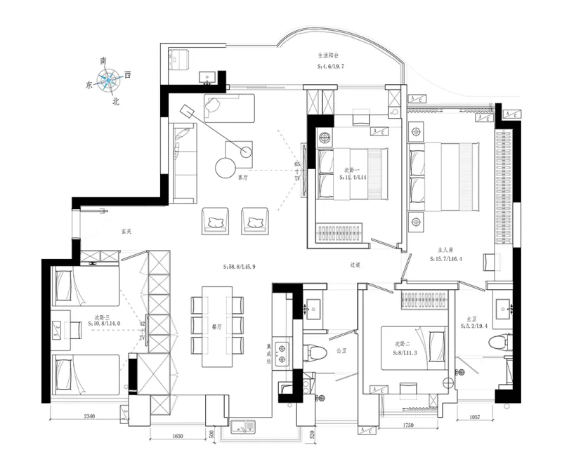 140m²私宅设计,时尚简约,高级范!