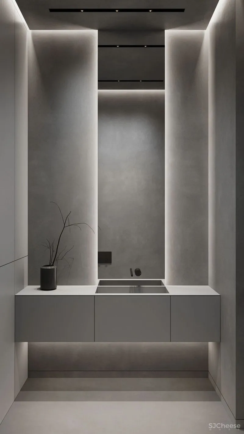 高级灰公寓,卧室这样布局太有个性!