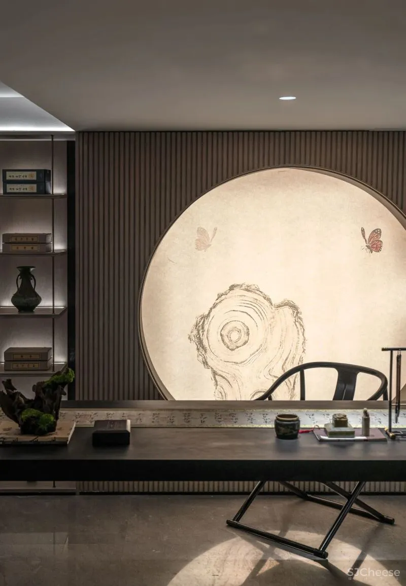 【壹新设计新作】376㎡现代中式别墅样板间——禅语•共鸣！