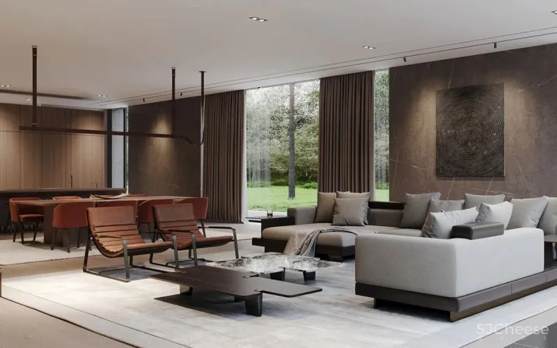 360㎡简约风豪宅,成功人士的气质!