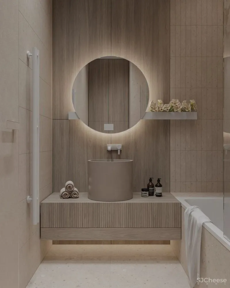 粉色 亚麻色,藏在公寓里的温润细腻!